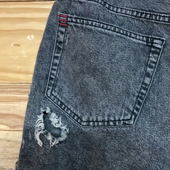 BDG size 30  Summer Cutoff High-rise Distress Fade Black Denim 2.5” Inseam Short - Picture 10 of 16